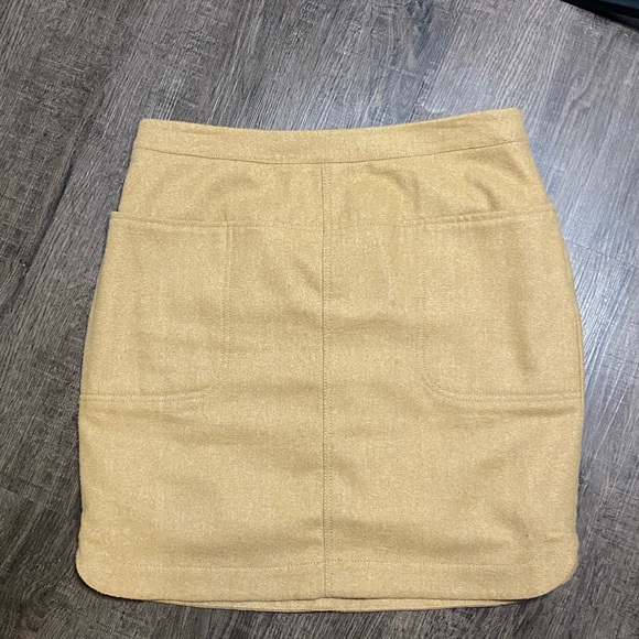 Vineyard vines wool mix skirt brown zipper pocket - Picture 1 of 12